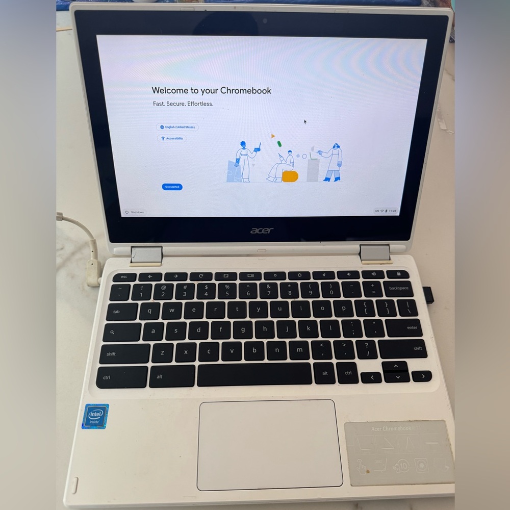 Chrome book laptop with touch screen